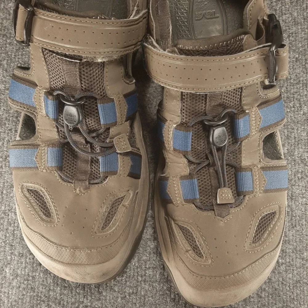 Teva Sandals Forebay 1019180 Size 13 Brown Mens Closed Toe Hiking Sandals